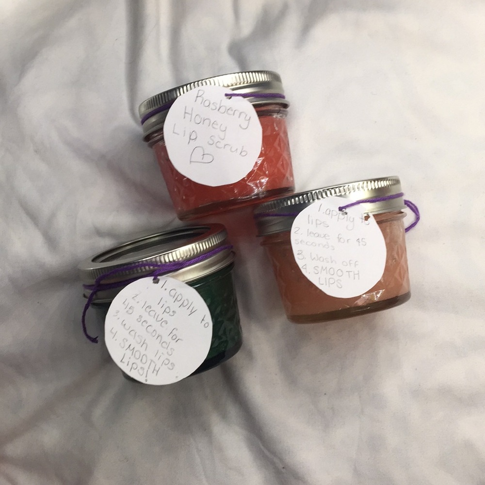 Homemade lip scrubs